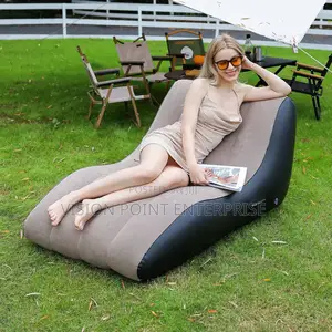 Inflatable Deck Chair , Inflatable Lounger Beach Air Sofa