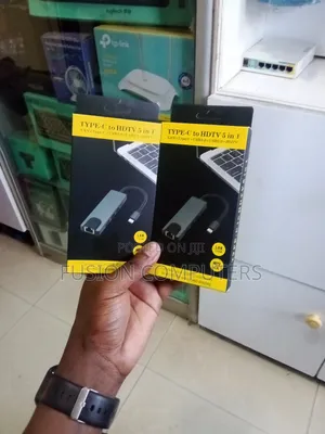 Type-c To Hdtv 5 In 1 Multiport Adapter