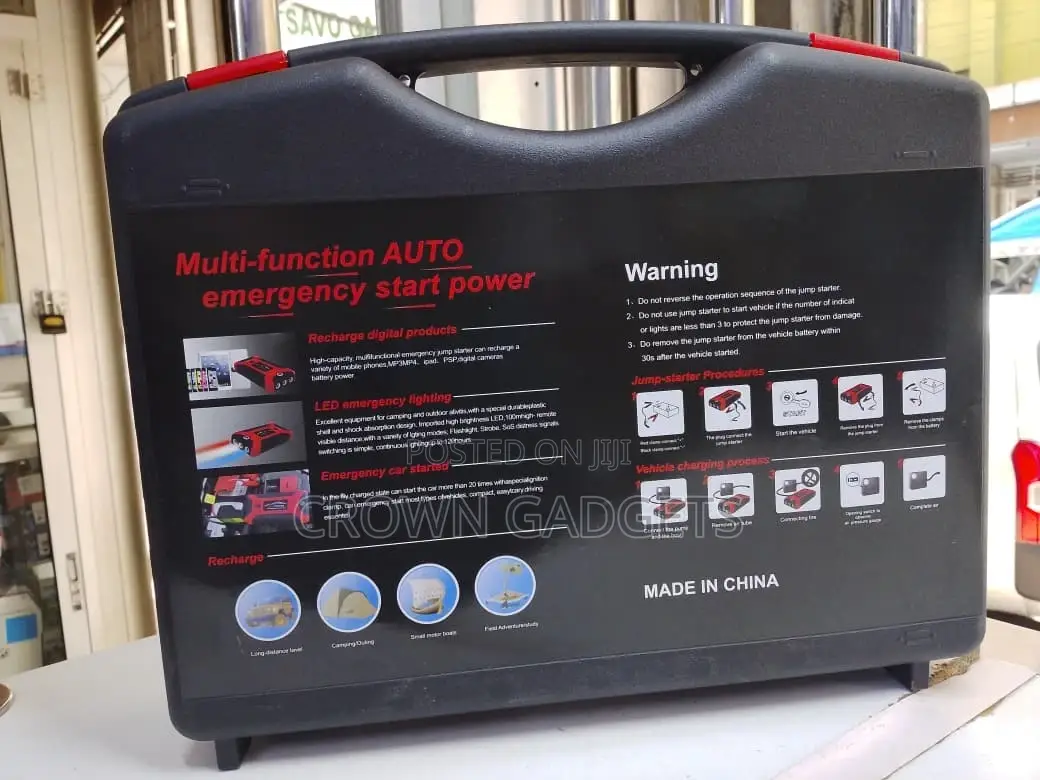 High Power Multi-Function Car Jump Starter Power Bank Kit