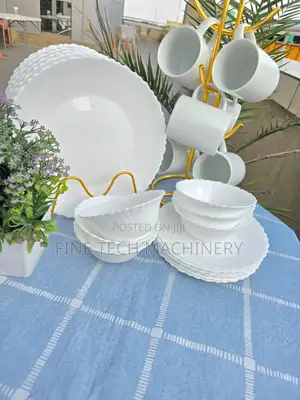 White Dinner Set