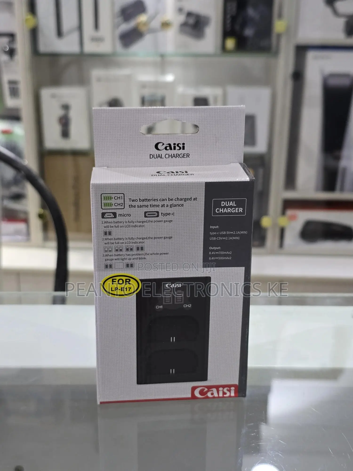 Caisi Lp-E17 Dual Battery Charger