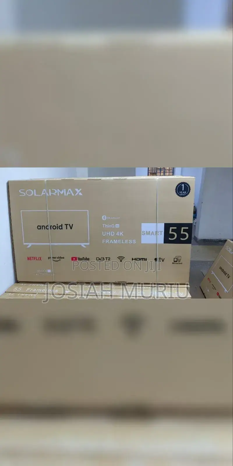 Solarmax 55 Inches Smart Android Digital Tv