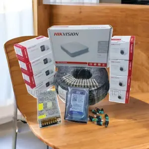 Hikvision 8 Cameras CCTV Kit With DVR and Wide Angle Lens Monitoring