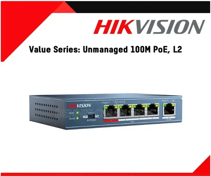 Hikvision 4 Port Ds-3e0105p-E/M(b) Poe Switch