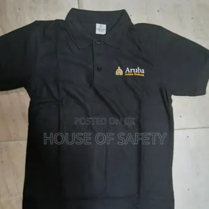 Black 2xl Polo Industrial Uniform.