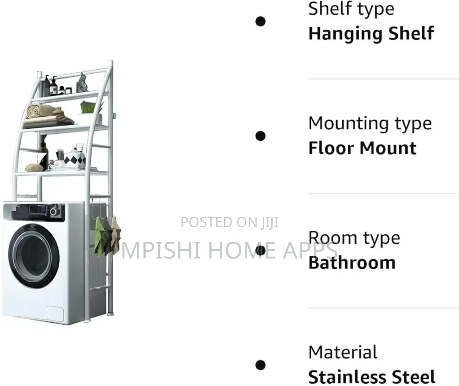 Sailboat Washing Machine Storage Rack