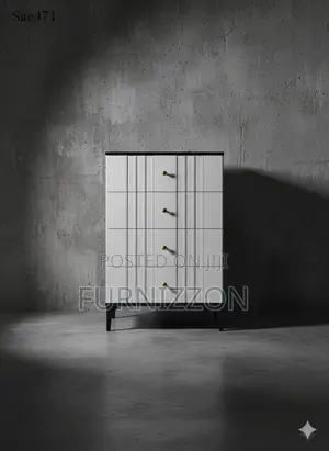 Compact Wooden 4-Drawer Chest