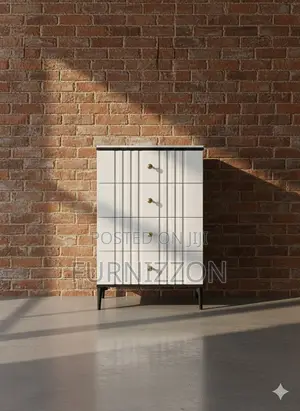 Elegant Wooden 4-Drawer Chest for Home Office