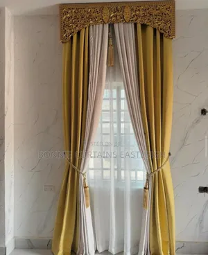 Cream Curtains With Grey for Guests Rooms