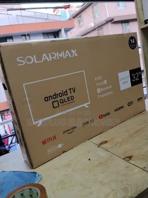Solarmax 32" Smart Android Tv | Frameless Bezel | Netflix, Youtube's