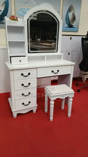 Dressing Table With 3-Mode Led Touch Mirror
