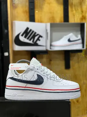 Nike Air Force 1 Lv8 1 (Gs) 'Ribbon White Blue' Sneaker.