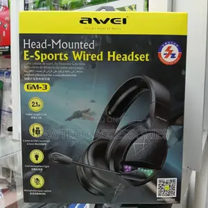 This Is an Awei Gm-3 Head-Mounted E-Sports Wired Gaming Headset.