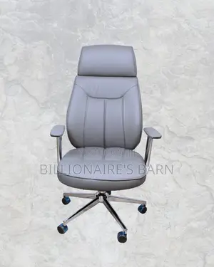 Grey Executive Office Chair | Boardroom-Ready Style Without the Drama