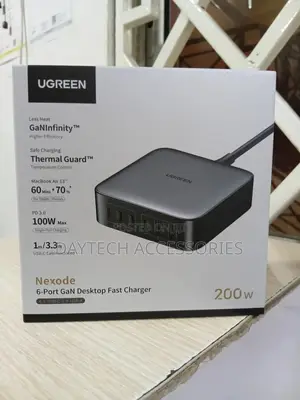 Ugreen Gan 200w Desktop Charger (6-Port) – Cd271