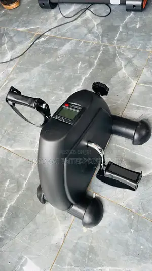 Bike Pedal Mini Exercise Bike With Meter Black
