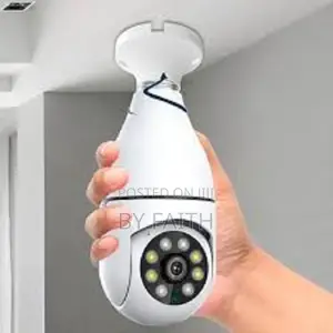 PTZ Rotating Panoramic Wifi Bulb Camera