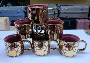 Brown Sassy Mugs -6pcs