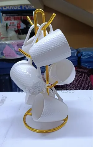 6pcs Dotted Breakfast Mugs