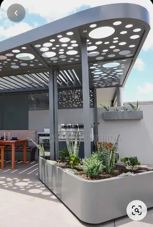 Classic Circle CNC Pergola Design – Timeless Garden Lattice