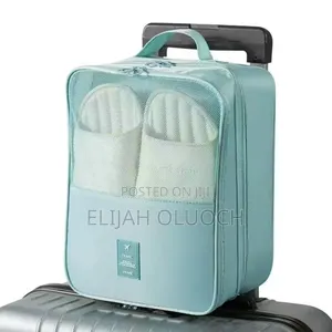 Waterproof Travel Bag Organizer Has 3 Zip, 3 Level Shoe Bag