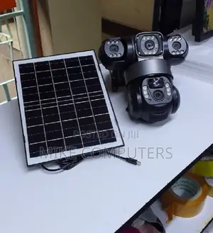 12mp Solar Triple Lens PTZ CCTV Camera V380 Pro 4g With Pir Detection
