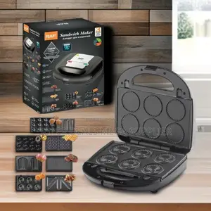 Raf 6 in 1 Electric 750 Watts Sandwich Maker Panini Press Waffle Iron