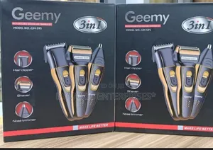 Geemy 3-in-1 Rechargeable Shaver Trimmer Set (Gm-595)