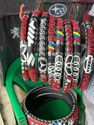 Classy Look Universal Fit Steering Cover With Car Logo