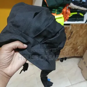 Black Chef Head Cover Scarf For Female