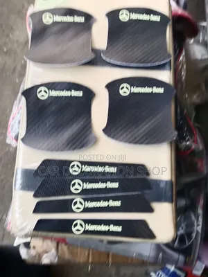 8pcs Mercedes Door Handle Cup Branded Antiscratch Soft Stickers