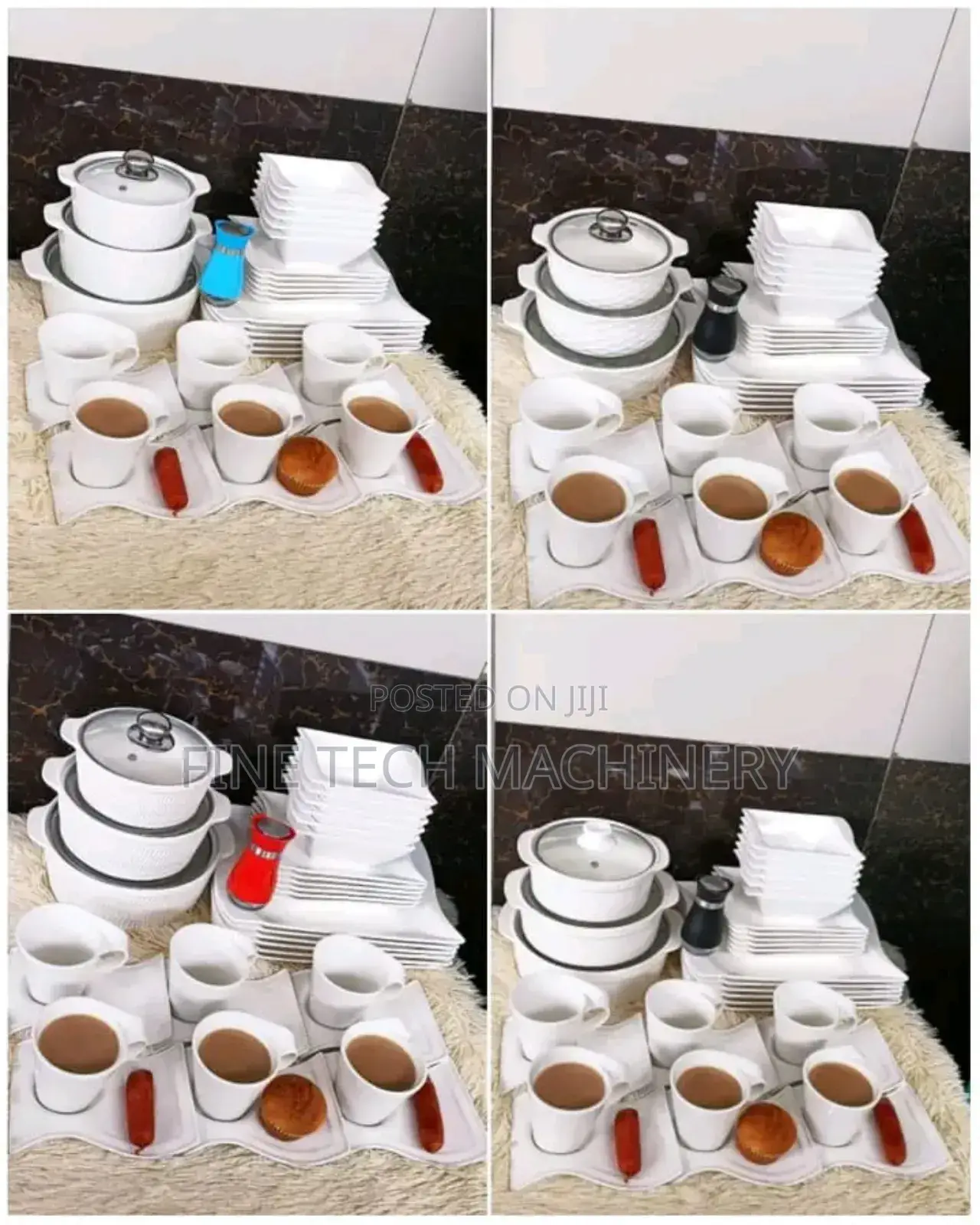 33 Pc Wavy Dinner Set