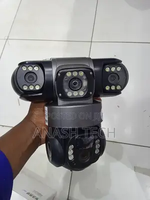V380 Pro 12mp 4g Solar Triple Lens PTZ Camera With 24/7 Color Night