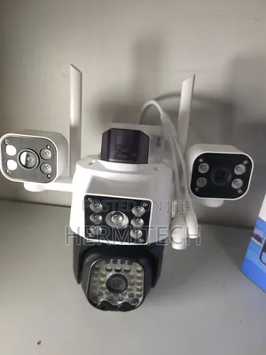 Triple Lens Wifi Model With Alarm Siren With Ethernet Port