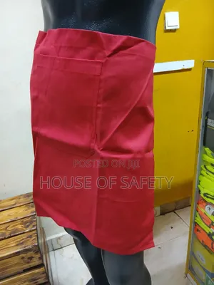 Half Bistro Aprons in Red Shade