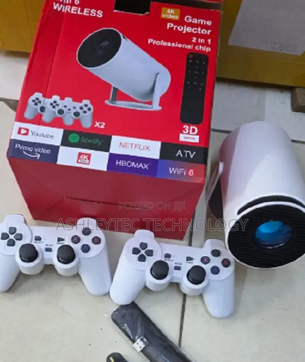 Hy300 Pro Gaming Projector 2 in 1 Android Plus Gaming Console