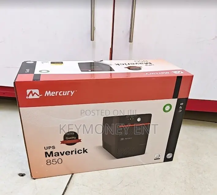Mercury Maverick 850 Ups 510w 2x Universal Socket 9ah Battery Uk Power
