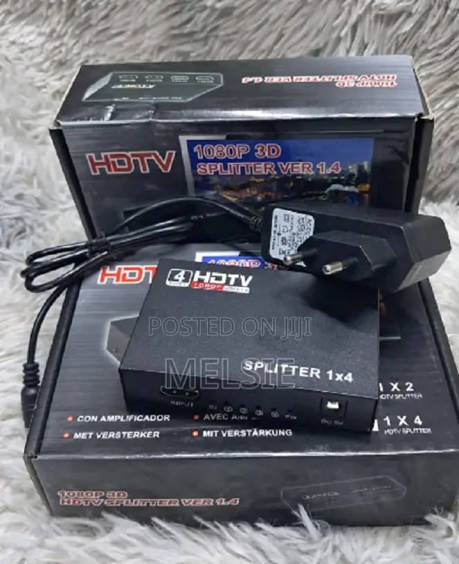 Hdmi Splitter 1*4 With Clear, High-Quality Video . . . . . .
