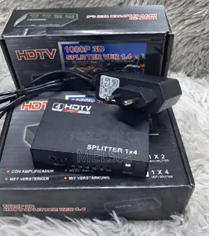 1x4 Full Hd Hdmi Splitter 4 Port Hub Repeater 1.4 1080p 1 in 4 Out