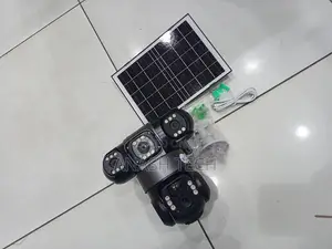 V380 Pro 6mp PTZ 4g Triple Lens Solar CCTV With Flashing Light Alarm