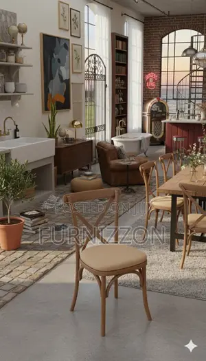 Rustic Woodgrain Crossback Chair – Wedding Event Ready