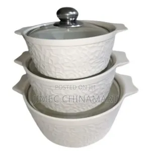 Modern 3pcs White Soup Bowls