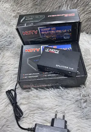 Hdmi Splitter 1x4 - 4 Port Full Hd Hub Repeater Amplifier 1080p