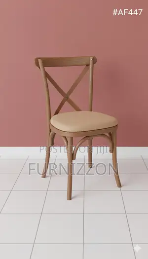 Event Wedding Crossback Chair – Detachable Woodgrain Style