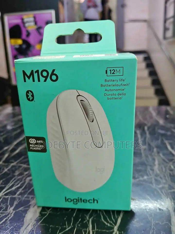 Logitech M196 Bluetooth Wireless Mouse, , 12-month Battery Life