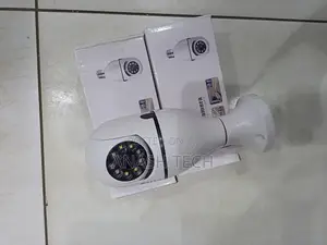 360° Rotating Wifi Bulb Camera 1080p Hd Smart Home Security Device