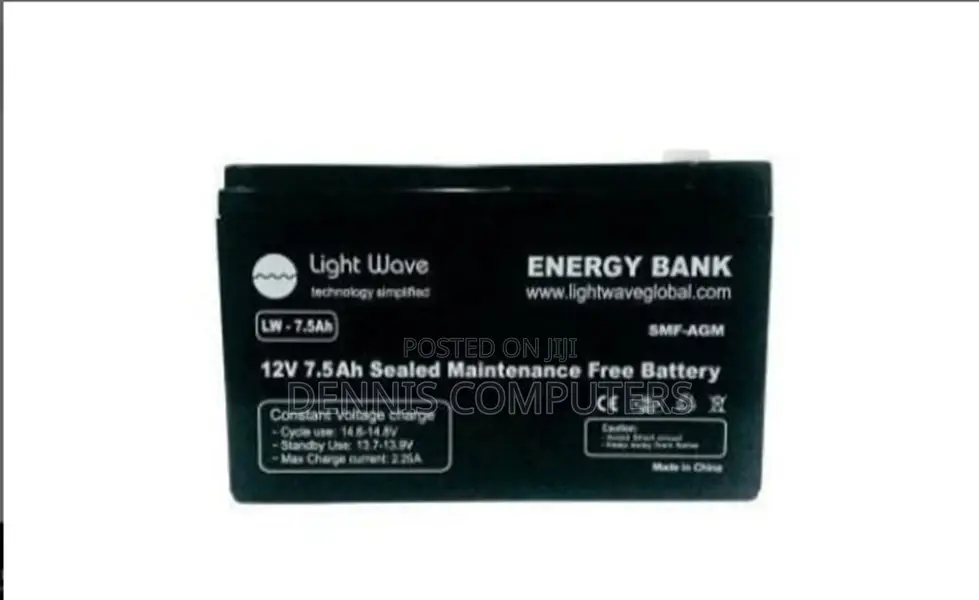 Lightwave Ups Battery 12v 7.5ah