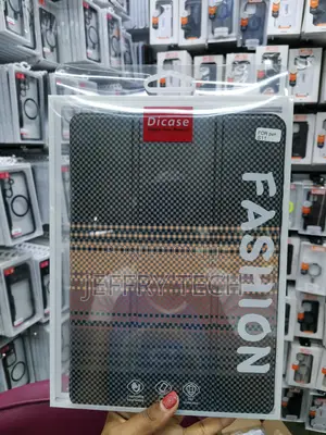 Konxisa Samsung Galaxy Tab S11 Carbon Fiber Texture Flip Case