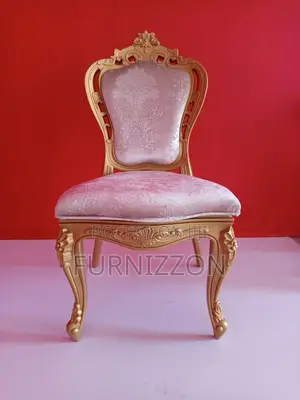 Gold King Louis Chair for Weddings and Banquets