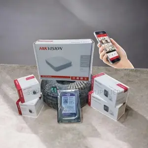 Hikvision 4 Cameras Full Hd 1080p CCTV System Real Time Surveillance